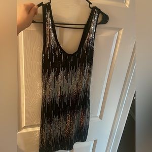 Black and Silver Party Dress